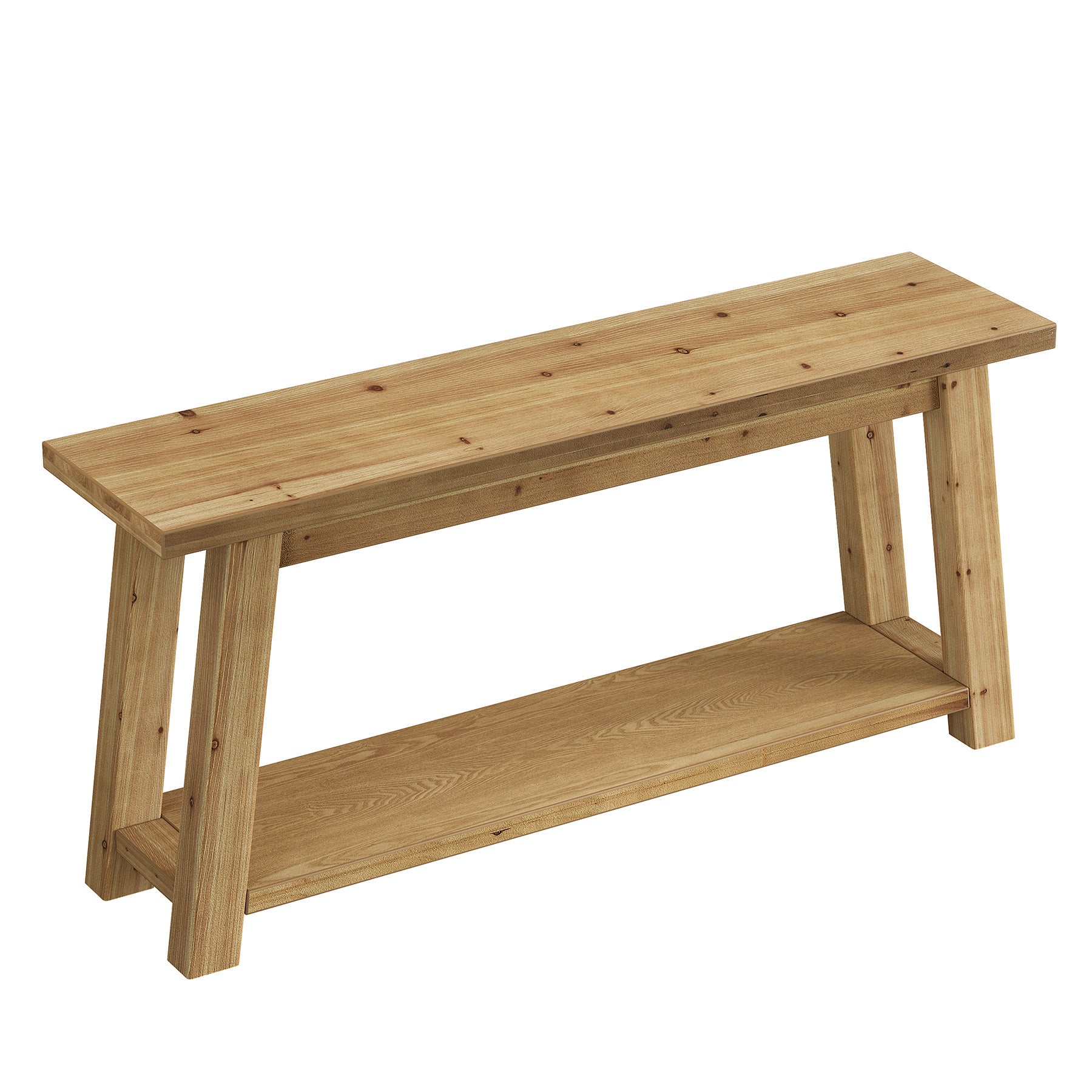 70.9" Solid Wood Console Table, Farmhouse Entryway Table for Living Room