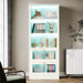 70.8" Bookshelf, Modern Bookcase Display Shelf with LED Light Tribesigns