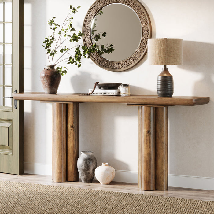 70.8" Console Table, Long Sofa Table Hallway Foyer Table Tribesigns