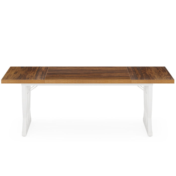 70.8" Dining Table, Wood Kitchen Table Dinner Table for 6 - 8 People Tribesigns