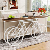 70.9" Bike Console Table, Extra Long Bicycle Tables Tribesigns 3