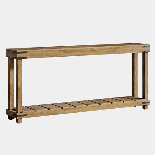 70.9" Console Table, 2 - Tier Entryway Table Sofa Table with Storage Shelves Tribesigns