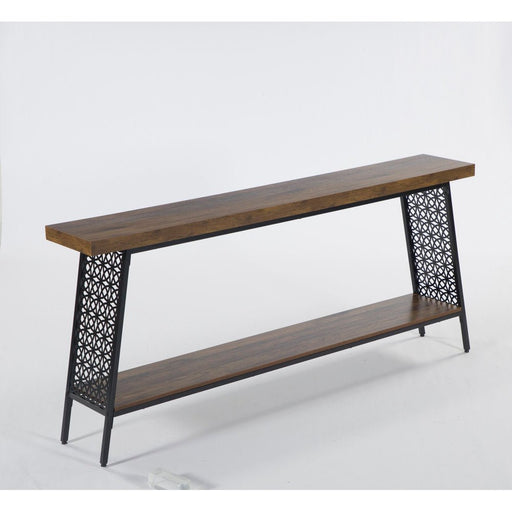 70.9" Console Table, 2-Tier Extra Long Sofa Table with Storage Shelf Tribesigns
