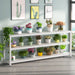 70.9" Console Table, 3 - Tier Sofa Table with Metal Frame Tribesigns
