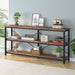 70.9" Console Table, 3 - Tier Sofa Table with Metal Frame Tribesigns