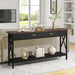 70.9" Console Table, Extra Long Sofa Table with Drawers & Storage Shelves Tribesigns