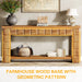 70.9" Console Table, Farmhouse 2 - Tier Entryway Table Sofa Table with Storage Tribesigns