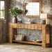 70.9" Console Table, Farmhouse 2 - Tier Entryway Table Sofa Table with Storage Tribesigns