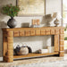 70.9" Console Table, Farmhouse 2 - Tier Entryway Table Sofa Table with Storage Tribesigns