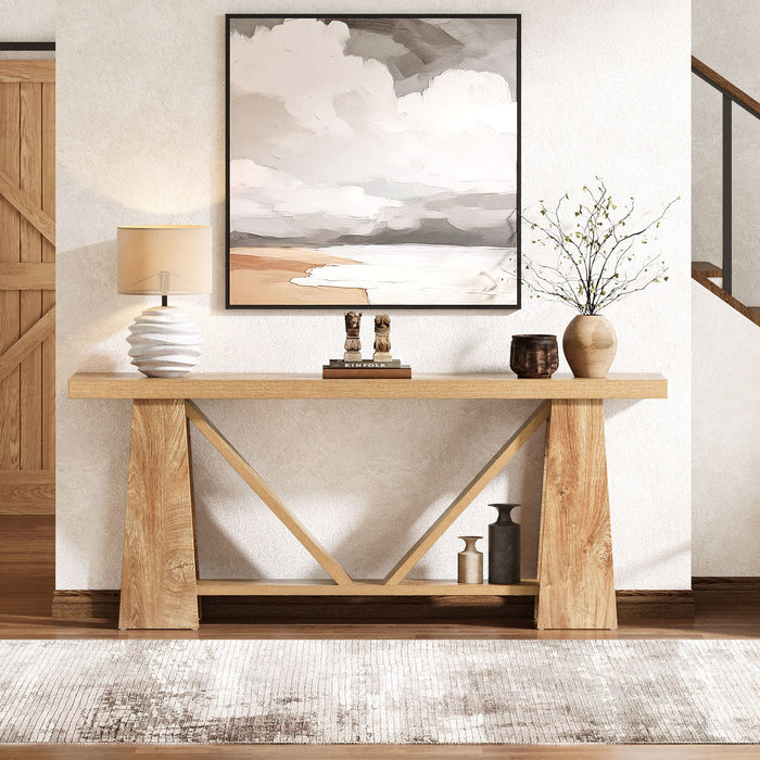 70.9" Console Table, Farmhouse Entryway Table Sofa Table Tribesigns