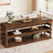 70.9" Console Table, Farmhouse Entryway Table Sofa Table with 3 - Tier Shelf Tribesigns