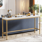 70.9" Console Table, Narrow Sofa Accent Table Behind Couch Tribesigns