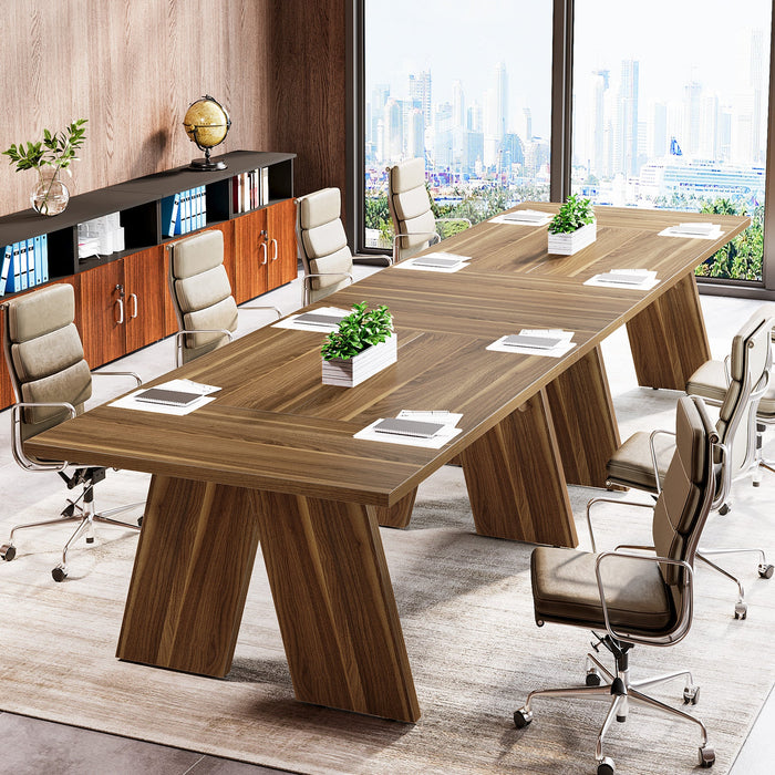 70.9" Executive Desk, Wood 6FT Conference Table Meeting Table Computer Desk Tribesigns