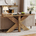 70.9" Farmhouse Console Table, Wood Sofa Hallway Table Tribesigns