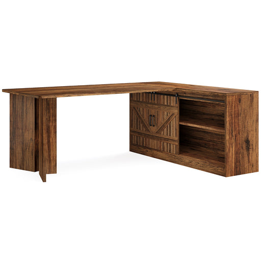 70.9" L Shaped Executive Desk, Large Office Computer Desk with Storage Cabinet Tribesigns