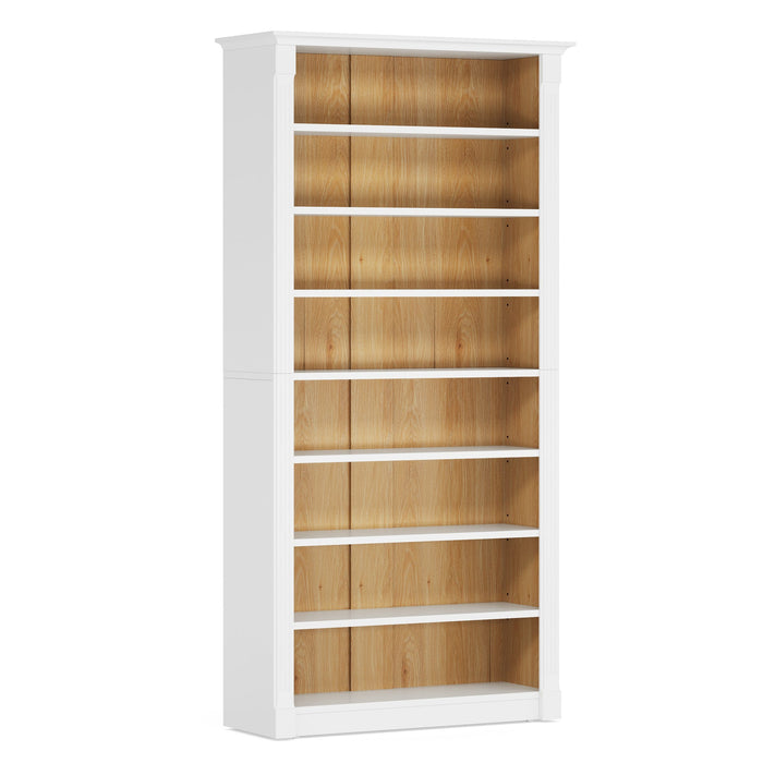 70.9" Tall Bookcase, Modern 8-Tier Bookshelf Freestanding Display Shelf Tribesigns