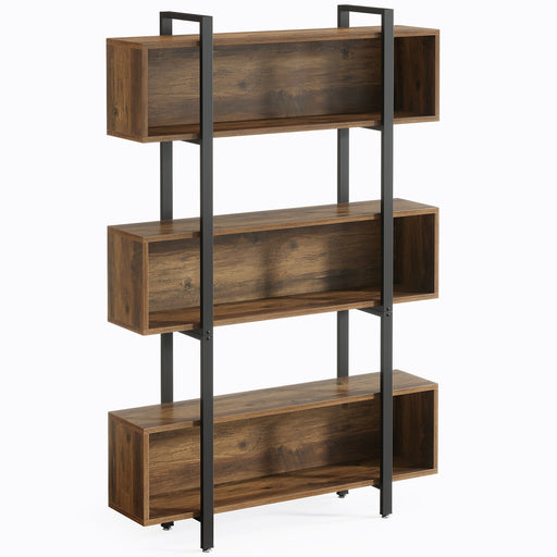 70.9" Wood Bookshelf, 6 - Tier Etagere Bookcase Display Shelf with Open Shelves Tribesigns