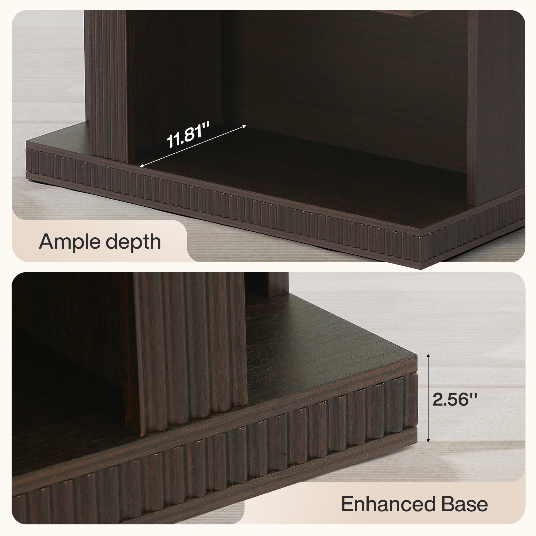 70" Bookshelf, 5-Tier Modern Bookcase with Open Display Shelves