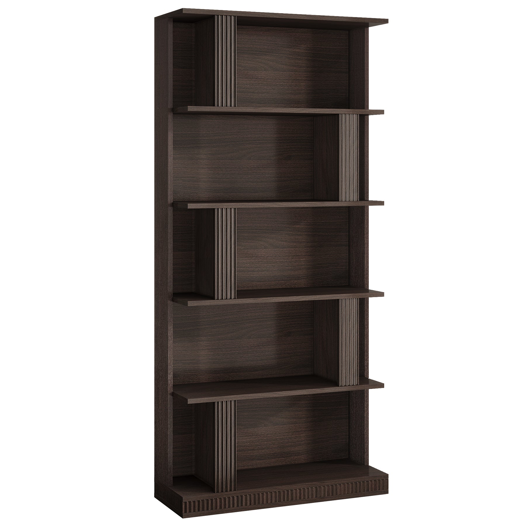 70" Bookshelf, 5-Tier Modern Bookcase with Open Display Shelves