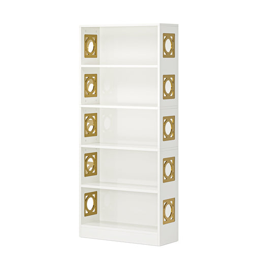 71" Bookshelf, 5 - Tier Freestanding Bookcase Display Storage Shelf Tribesigns