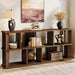 71" Console Table, 3 Tiers Wood Sofa Table Hallway Table with Storage Tribesigns