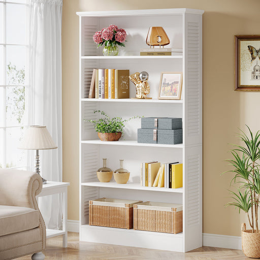 71.6" Bookshelf, 5 - Tier Freestanding Bookcase Display racks Tribesigns