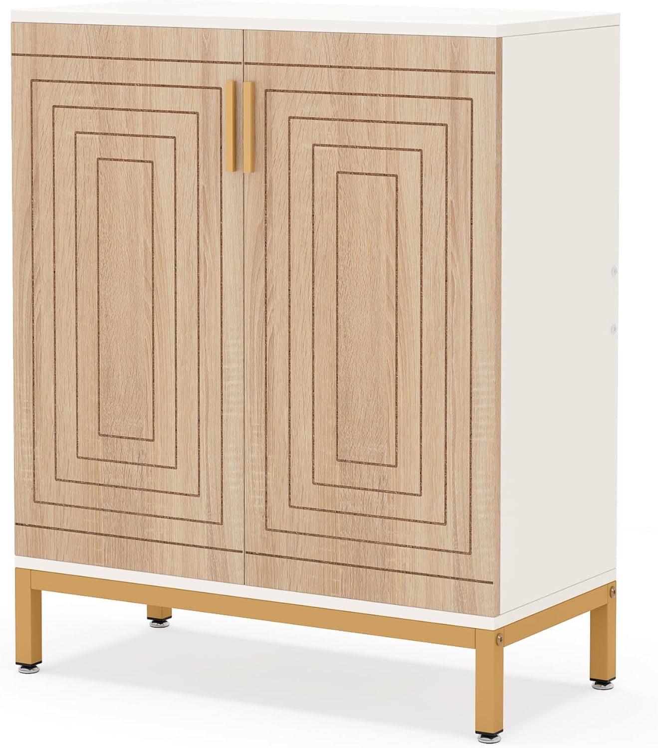 31.49" Shoe Cabinet with Doors for 20 Pairs, 5 Tier Modern Freestanding Shoe Storage Organizer