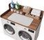 2-Tier Washer Dryer Countertop with Ironing Mat for Laundry Room Organization, Waterproof, Stain-Resistant