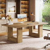 62.99" Executive Desk, Rectangular Computer Desk Conference Table for 6-8 3