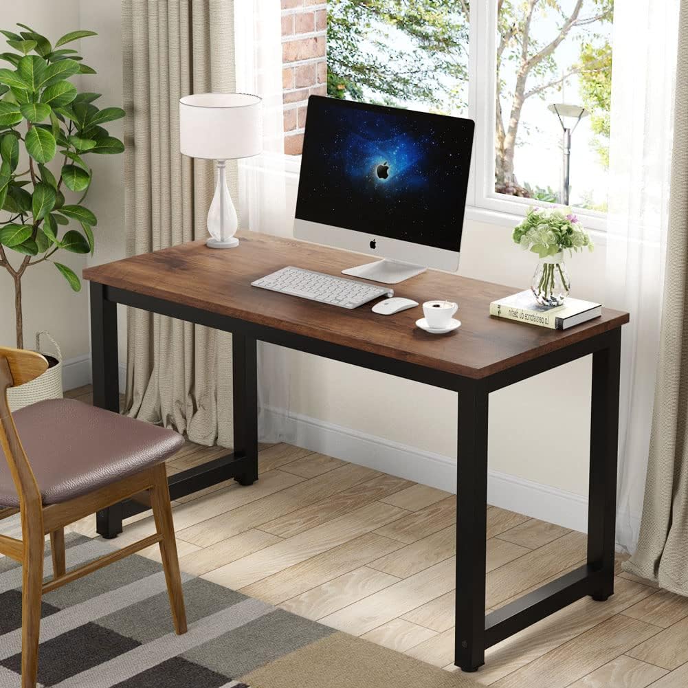 47" Vintage Computer Desk, Modern Simple Home Office Desk, Writing Table, Study Room