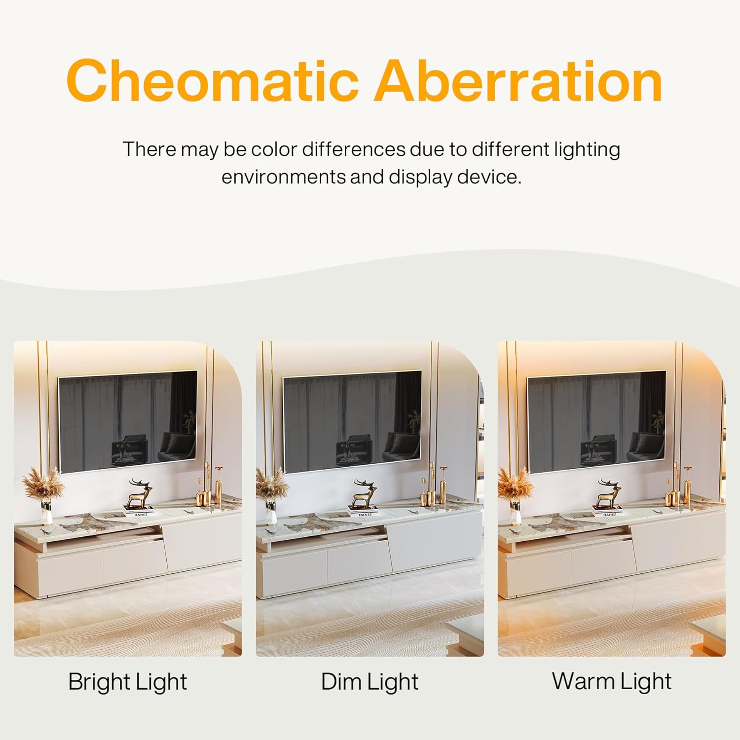 70.8" TV Stand, Modern Entertainment Center with 3 Drawers Storage