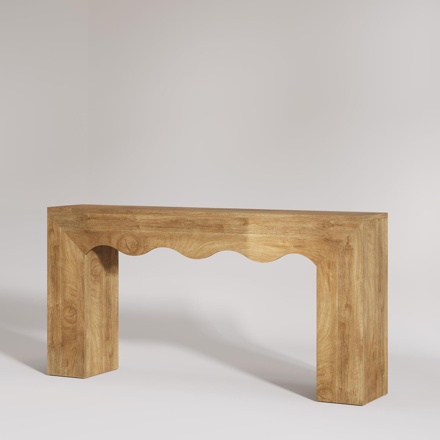 63" Console Table, Wooden Sofa Table Entryway Table with Storage