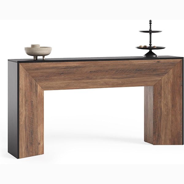 63" Extra Long Console Table for Entryway, Modern Wooden Sofa Table for Living Room