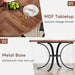 Round Dining Table for 4-6 People, 47" Modern Kitchen Table Tribesigns