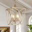 4-Light Pendant Light Fixture, Industrial Chandelier With Adjustable Chain