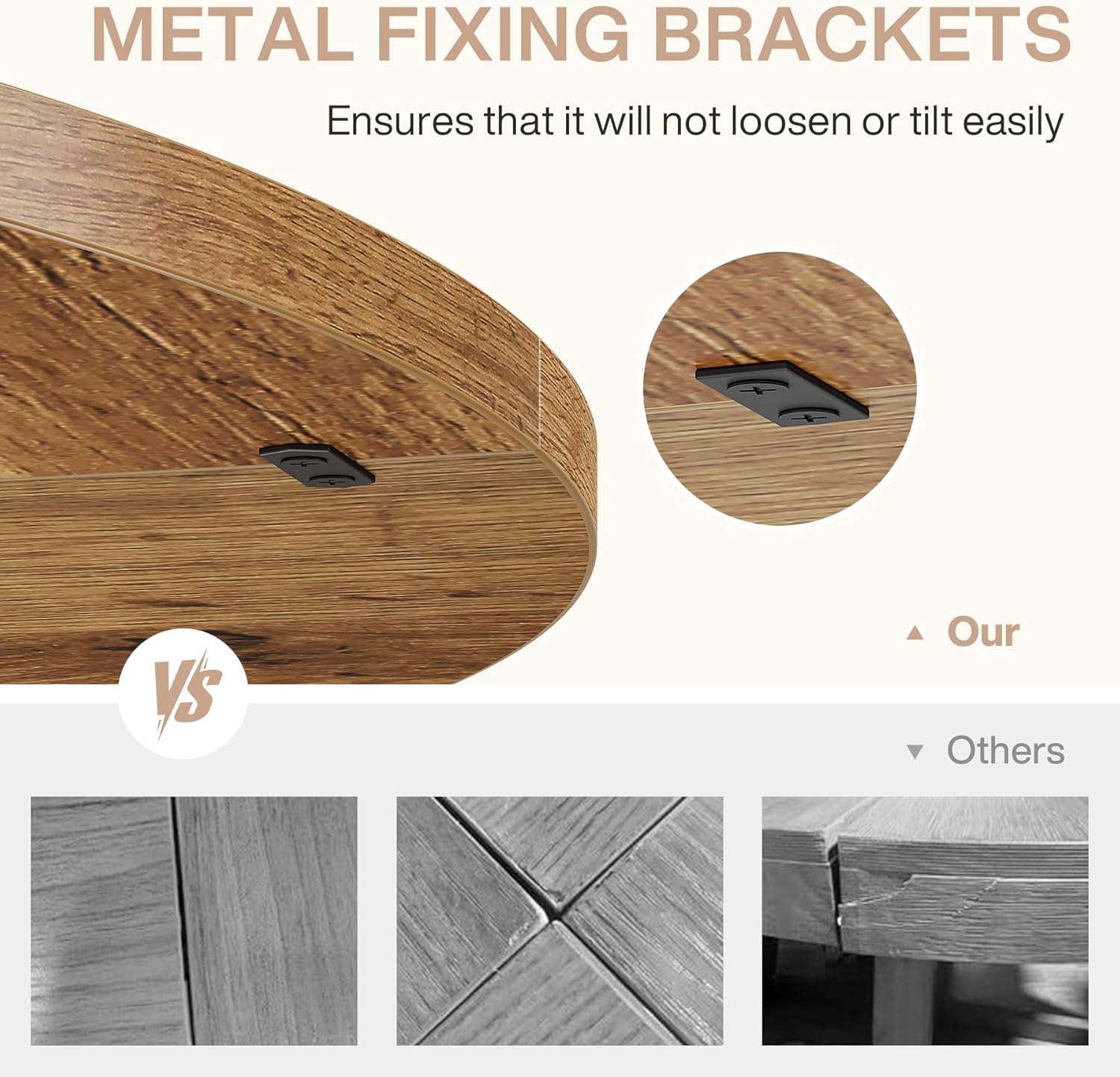 Tribesigns 47-Inch Round Conference Table for 4-6 People, Wooden Base and Thickened Top