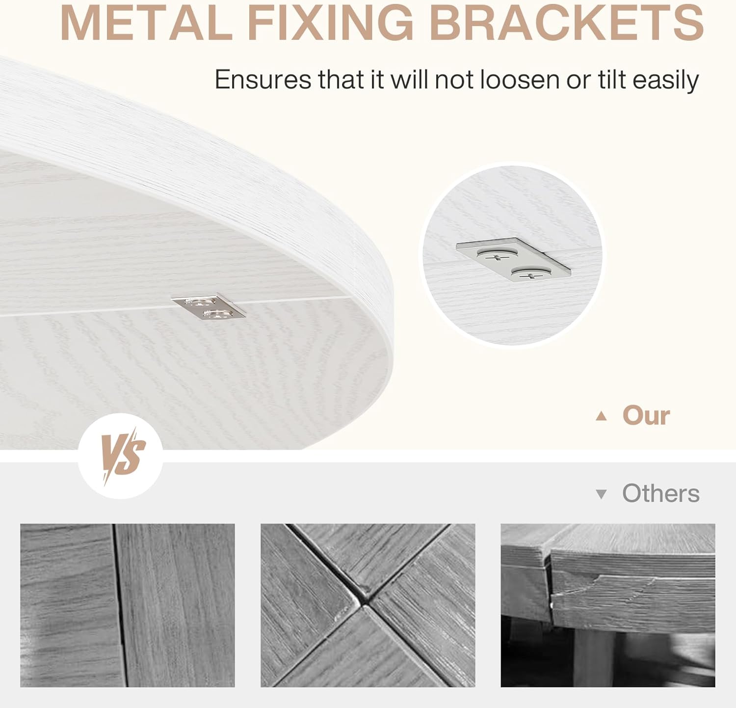 Tribesigns 47-Inch Round Conference Table for 4-6 People, Wooden Base and Thickened Top