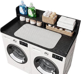 2-Tier Washer Dryer Countertop with Ironing Mat for Laundry Room Organization, Waterproof, Stain-Resistant 3
