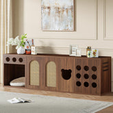 70.9" Cat Litter Box Enclosure, Extra Large Hidden Litter Box Cabinet Cat House 3