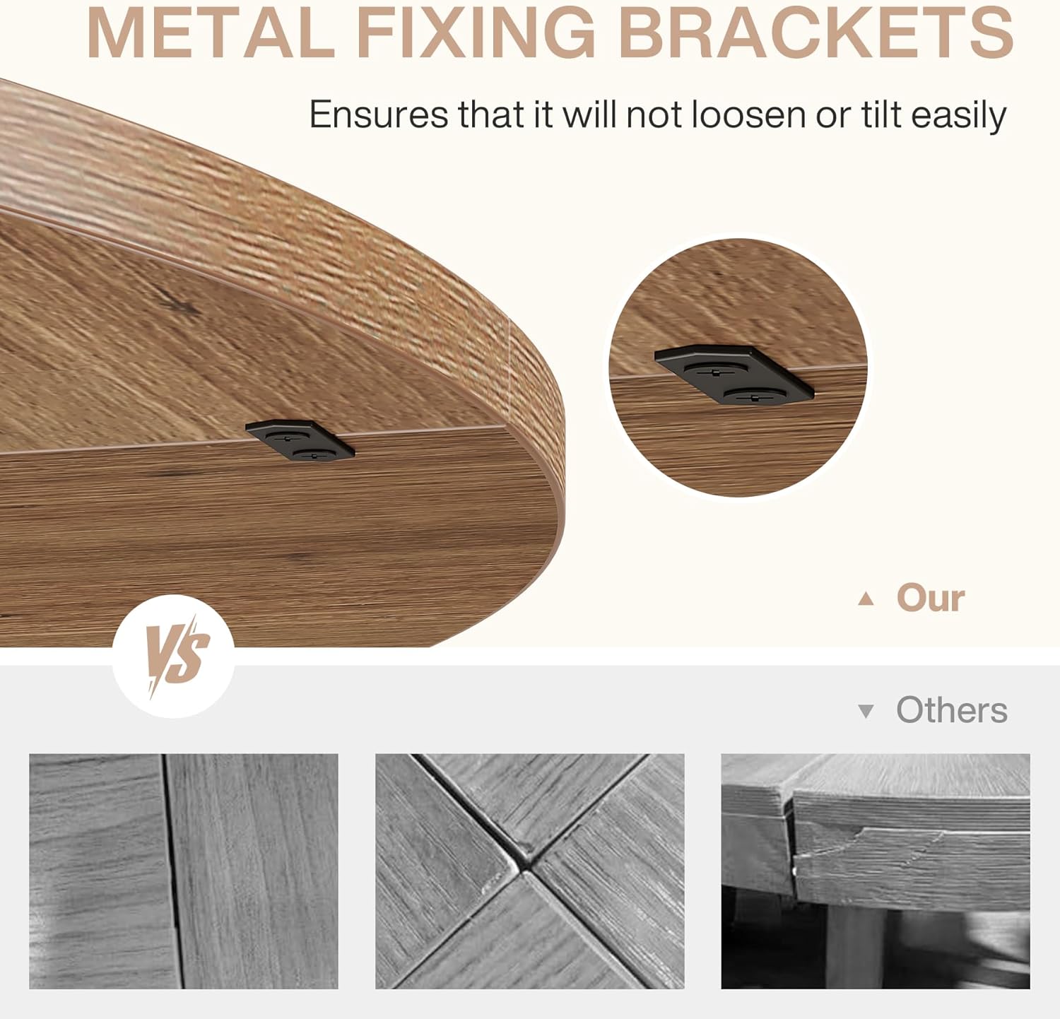 Tribesigns 47-Inch Round Conference Table for 4-6 People, Wooden Base and Thickened Top