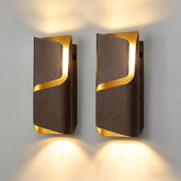 11.8" Modern Wall Lights, 2 Pack LED Wall Sconce Outdoor Patio Wall Light Fixture with 3CCT 3