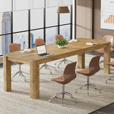 6.56 FT Conference Table for 6-8 People, 78.74" Executive Desk with Sturdy Legs 3