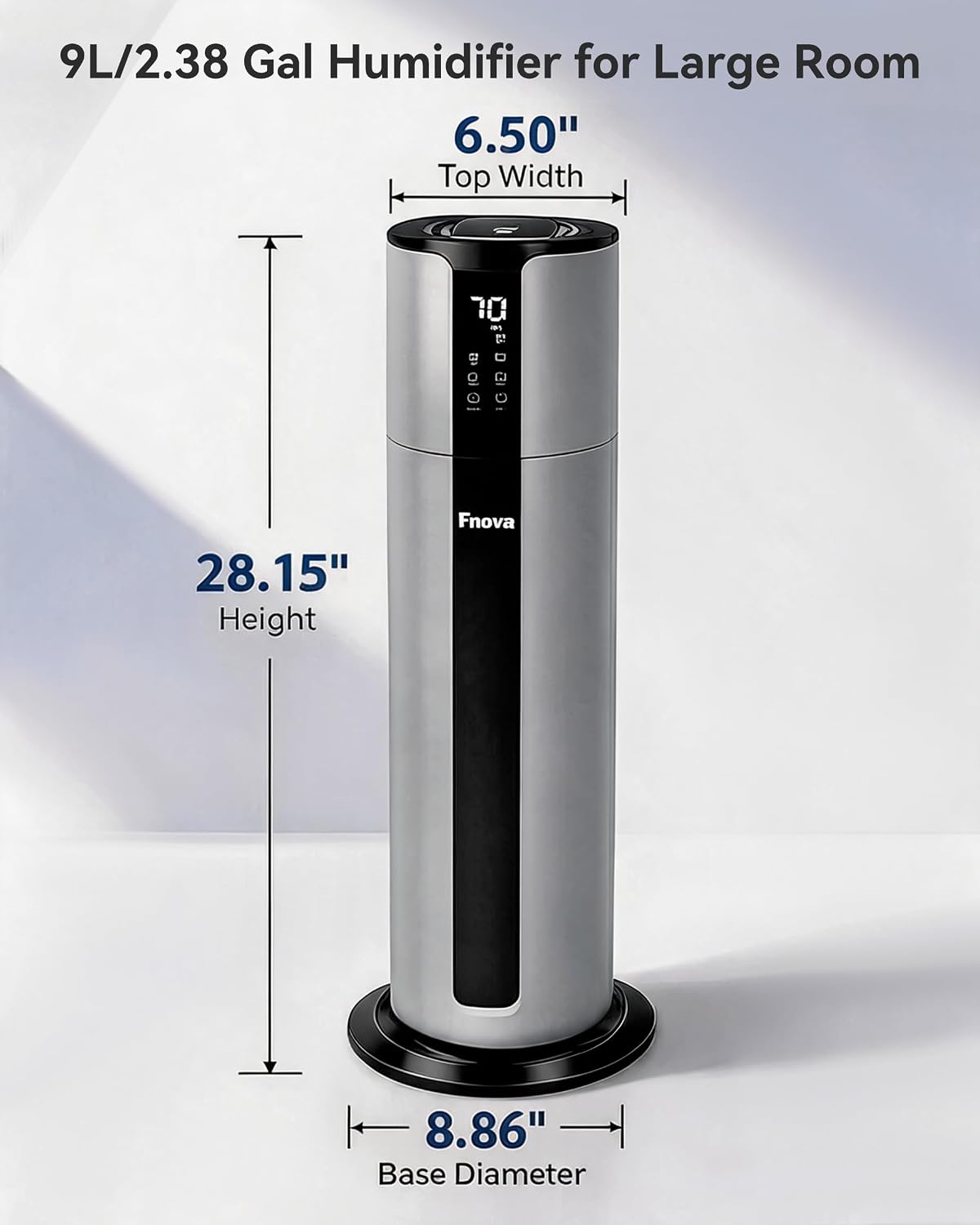 9L/2.38Gal Smart Humidifiers For Large Room, Cover Up To 600ft², APP & Remote Control