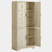 72" Shoe Cabinet, 5 - Tier Shoe Organizer with Adjustable Shelves Tribesigns