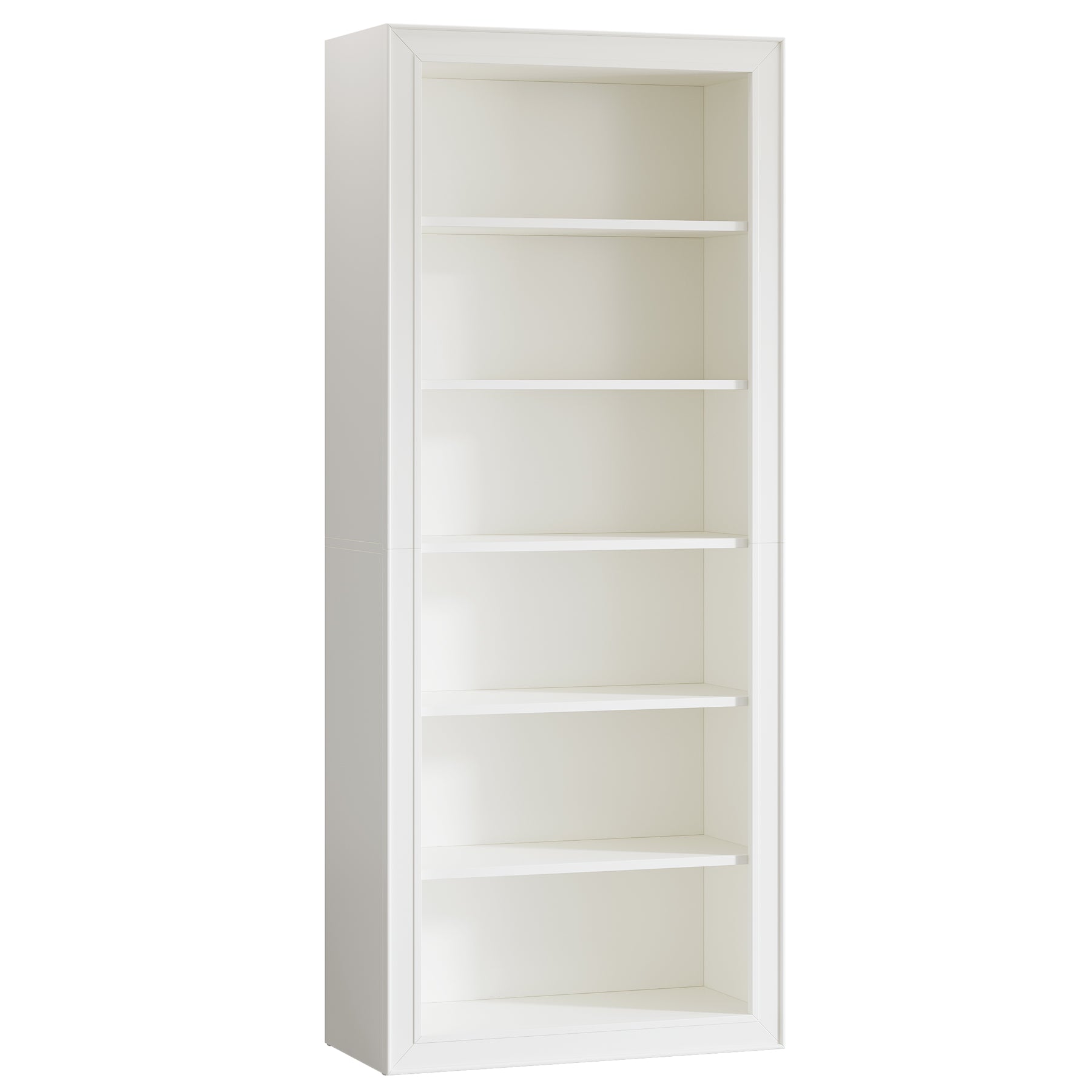 75" Bookcase, 6-Tier Modern Bookshelf Open Display Storage Shelves