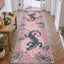 Vintage Alligator Print Area Rug, Washable Non-Slip Soft Low-Pile Carpet, Bedroom Living Room Kids