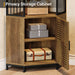 77" Corner Shelf, Industrial Bookshelf Display Shelving Unit Storage Cabinet Tribesigns