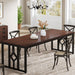 78" Dining Table, Kitchen Table with Sideboard Cabinet for 6 to 8 Tribesigns