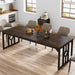 78" Dining Table, Kitchen Table with Sideboard Cabinet for 6 to 8 Tribesigns