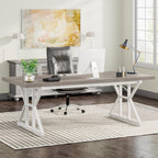 78.7" Executive Desk, Modern Computer Office Desk Workstation for Home Office